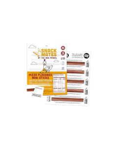 New Primal Snack Mates Pepperoni Pizza Chicken Sticks Gluten Free Healthy Snacks for Kids Low Sugar High Protein Back to School Snacks Mini Paleo Jerky Meat Stick 8g Protein 50 Calories 10 Pack