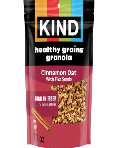 KIND Healthy Grains Clusters, Cinnamon Oat Granola With Flax Seeds, Healthy Snacks, Gluten Free, 1 Count