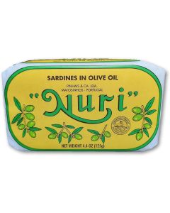 Nuri Portuguese Sardines in Pure Olive Oil - 4 Cans, 125g Each (500g Total)