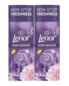 Lenor In Wash Scent Booster Beads Exotic Bloom and Amethyst Laundry Fragrance Booster Pack of 2 x 155g Long Lasting Freshness for Clothes