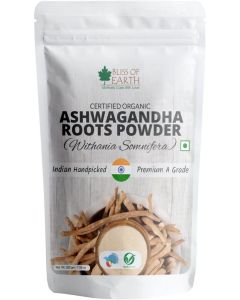 Bliss of Earth Ashwagandha Powder Organic 200gm Whole Withania Somnifera Premium Grade Help Boost Immunity and Stress Relief