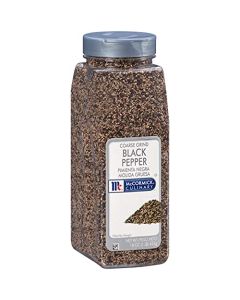 McCormick Culinary Coarse Grind Black Pepper 16 oz One 16 Ounce Container of Coarse Ground Black Pepper Sourced for Chefs for Sharp Woody Flavors for Grilling and Cooking