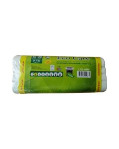 Eco Care White Bin Liner Roll, 30S, 10 Gallon - 54X 60X4