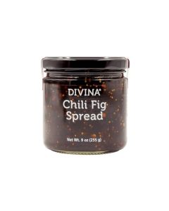 DIVINA Chili Fig Spread Jam 9 Ounce