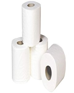 Toilet Paper Roll 4400 cm 2 Ply Pack of 12 Soft Absorbent Bathroom Tissue with Check Duster Cloth Free