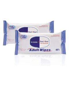 Cool & Cool Adult Wipes 40's Twin Pack