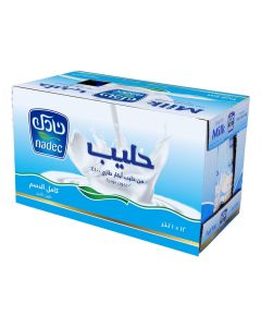 Nadec Full Fat Long Life Milk 12 x 1Liter