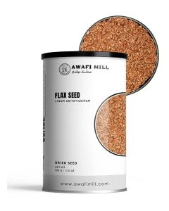 AWAFI MILL Flax Seeds 500g (17.6 Oz) - Whole Linseed Linum usitatissimum for Smoothies, Baking & Everyday Cooking