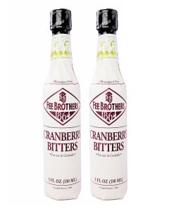 Fee Brothers Cranberry Cocktail Bitters - Aromatic Cocktail Mixer & Concentrated Flavoring, Gluten Free, Vegan-Friendly, 5 fl oz, Pack of 2 Bottles