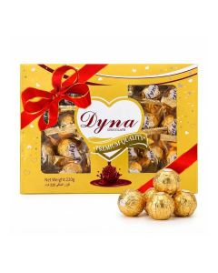 Dyna Chocolate Paper Box - 220GM/ Assorted Chocolate Collection / Premium Chocolates in Gift Box / Perfect for Gifting, Parties & Events