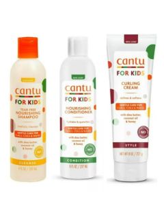Care For Kids Nourishing Shampoo And Conditioner And Curling Cream 3 Pcs