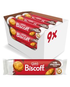 Lotus Biscoff Sandwich Cookies Milk Chocolate Cream 15 Cookies per pack 529 Ounce Pack of 9