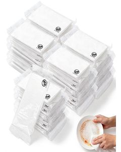 BEAGERUO 30 Pcs Travel Dish Soap Wipes, Portable Cleaning Wipes, Individually Wrapped Dish Wipe for Camping Kitchen Outdoor Quick Cleaning