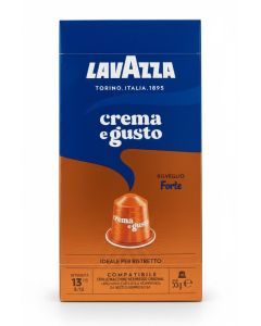 Nespresso Compatible E Gusto Forte 10 Coffee Capsules 55g