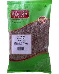 Natures Choice Masoor Whole, 1 kg