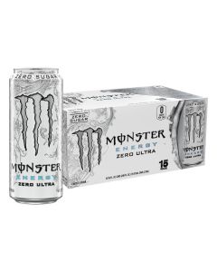 Energy Zero Ultra, Sugar Free Energy Drink, 500 ml (Pack of 15)