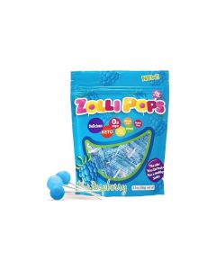 Zollipops Clean Teeth Pops Sugar Free Candy DyeFree Lollipops Keto DiabeticFriendly DentistApproved Treats for Kids Blue Raspberry 31 oz
