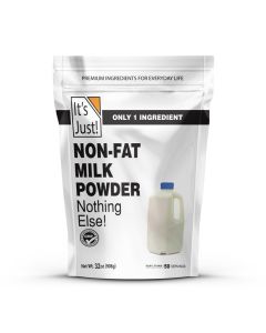 Its Just Powdered NonFat Skim Milk rBSTrBGH Hormone Free Shelf Stable Just Add Water Makes Over 15 Gallon Milk 2 Pound Milk Powder
