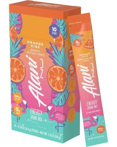 Alani Nu Orange Kiss Energy Drink Mix - 10 Sticks with 200mg Caffeine, Zero Sugar, and B Vitamins