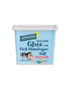 USDA Certified Organic Grass Fed Ghee with Himalayan Salt, 12oz, Carrington Farms