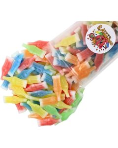 Grandys Candys Nik-L-Nips Vintage Wax Bottle Candy Drinks - Flavored Syrups in Cherry, Orange, Lemon, Blue Raspberry, and Green Apple - 1 Pound
