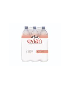 Evian Natural Mineral Water Pet Sunrise 1.5 Lt x 6