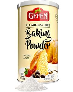 Gefen Baking Powder 8oz Resealable Container Gluten Free Aluminum Free Cornstarch Free