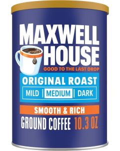Maxwell House Original Roast Ground Coffee, 10.3 oz Canister - Smooth & Rich Flavor