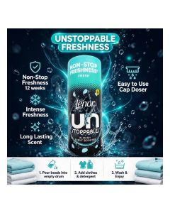 Lenor Unstoppables In-Wash Scent Booster Beads 155g – Long-Lasting Laundry Freshness, Fragrance Booster for Washing Machine & Clothes