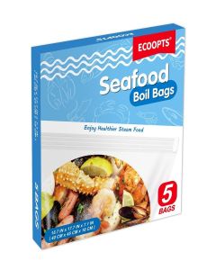 5×Seafood Boil Bags Large Size Boil Bag for fish, crab, shrimp, and veggies - cooking and storage bag (Large)