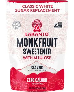 Lakanto Classic Monk Fruit Sweetener with Allulose - Zero Calorie White Sugar Substitute, 3 LB Bag