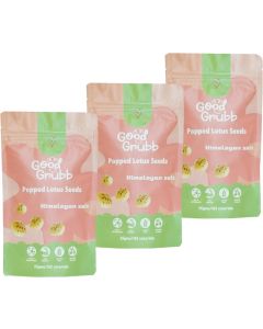 Good Grubb Popped Lotus Seeds with Himalayan Salt - 3 Pack
