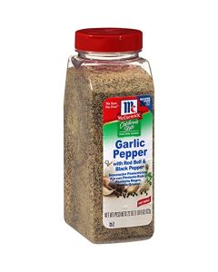 McCormick California Style Garlic Pepper with Red Bell Black Pepper Coarse Grind Seasoning 22 oz