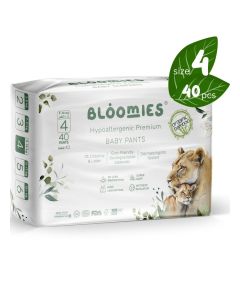 Organic Bamboo Baby Pants Size 4 (9-14kg baby) 40pcs/ Eco-friendly, Hypoallergenic, Non-toxic, Breathable Pullups