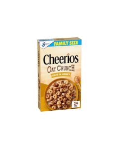Cheerios Oat Crunch Oats N Honey Breakfast Cereal Made with Whole Grain Family Size 24 oz