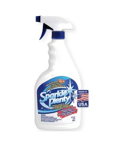 Sparkle Plenty Chandelier Cleaner Drip Dry Spray No Wipe Dust Remover Streak Free Glass Cleaner Spray for Chandeliers Crystals Window Screen Surface All Purpose Cleaning Supplies 32 oz
