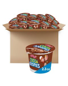Kelloggs Cocoa Krispies Cold Breakfast Cereal Cups Kids Snacks Cereal Cups to Go 12 Cups