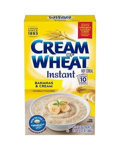 Cream of Wheat Instant Hot Cereal Bananas and Cream 123 Ounce 10 Packets