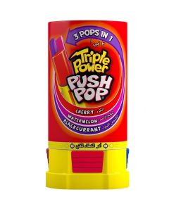 Triple Power Push Pop Red Lollipop