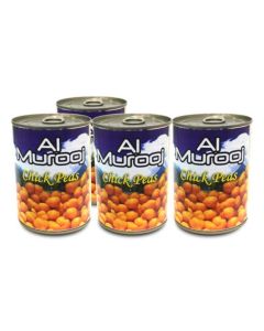 Al Murooj Chick Peas Easy Open Can, 4x400g