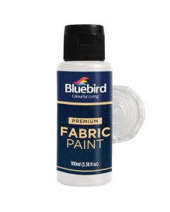 BLUEBIRD Fabric Paint Brilliant Silver 34 Fl Oz Permanent Fabric Paints for Clothes Furniture Upholstery