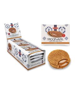 Daelmans Single Jumbo Caramel Wafers 138Ounce Box Pack of 36