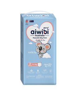 Ultra Thin Baby Diaper Pants Size 3 (Medium 6-11kg)-Super Soft Pull Up Nappies with Leakage Protection (48 Pcs)