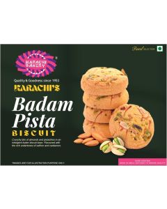 Karachi Bakery Badam Pista Biscuits - 400g (20 Pieces)