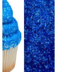 Royal Blue Edible Sprinkle Glitter Shimmer Sparkle Flakes for Cakes and Cupcakes 1/4 oz for Use with Royal Blue Frosting