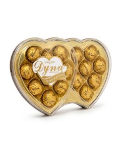 DYNA Chocolate Double Hearts 176GM / Bulk Valentine's Day Chocolates / Perfect for Events, Wedding Favors, and Party Gifts