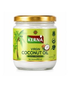 Kerna Virgin Coconut Oil 200 ml / Cold Pressed 100% Coconut Oil / Natural Coconut Oil for Cooking, Frying & Daily Use
