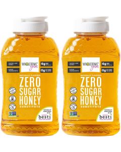 Wholesome Yum Sugar Free Honey Substitute - Keto Friendly Natural Sweetener with Monk Fruit and Alulose (Pack of 2)
