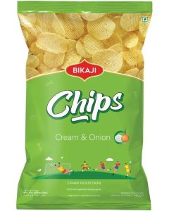 Bikaji Potato Chips Cream N Onion 80G