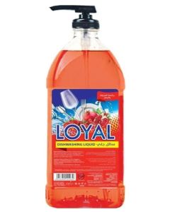 Loyal Dishwashing Liquid with Strawberry and Pomegranate Scent - 2 Liter, Red